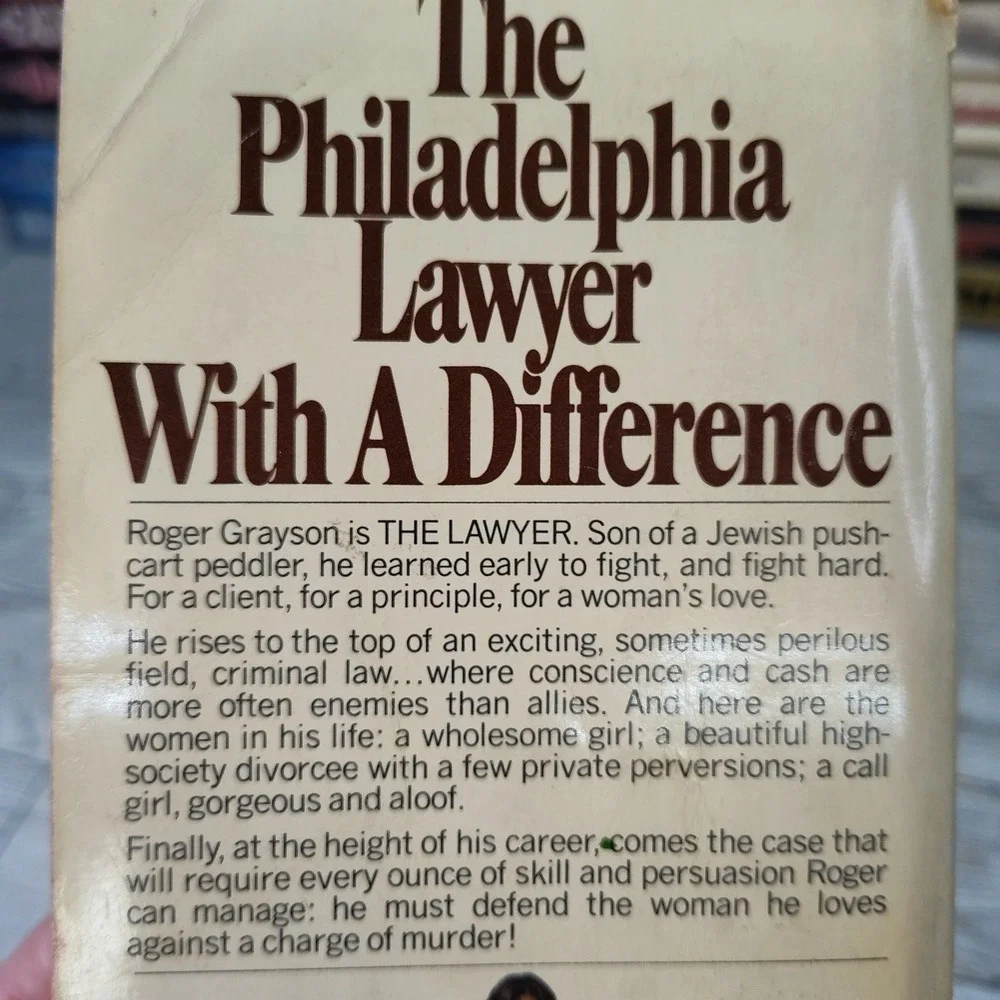 The‎ Lawyer Albert Gerber 1974 First Avon Print Vintage Legal Thriller Paperback